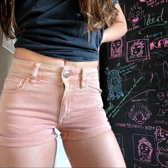 Coral American Eagle shorts - Picture 2 of 3